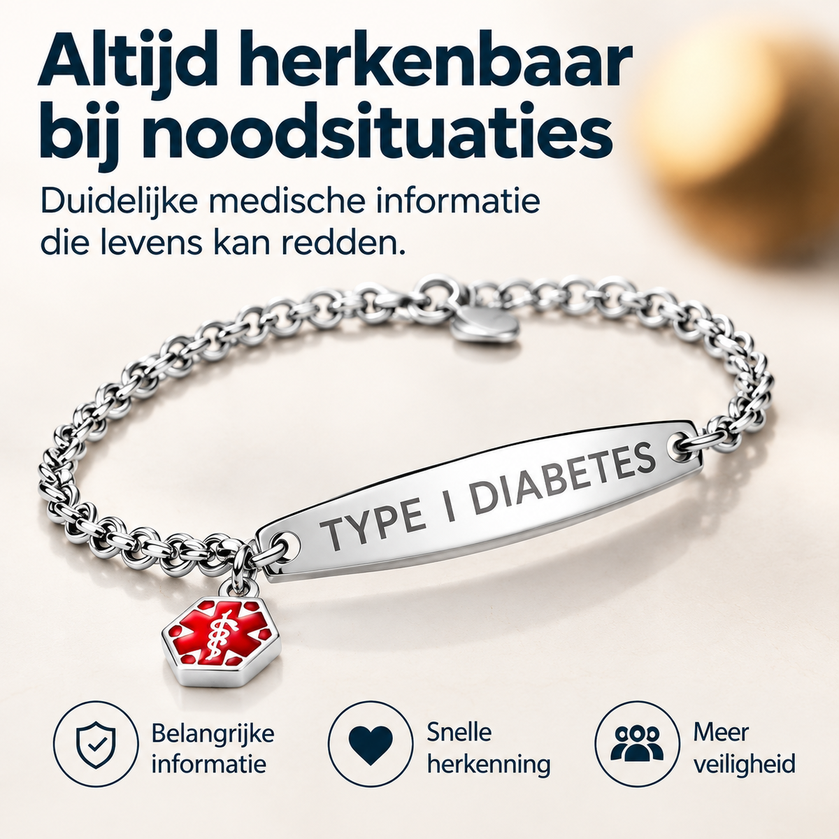 AlertBand diabetes | De veiligheidsarmband die spreekt wanneer jij dat niet kan