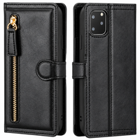 Premium Leer iPhone Flip Portemonnee & Stand Case