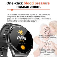 ECG/hartslagvariabiliteitsmonitoring met één klik op de Suga Pro smartwatch.