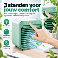 Draagbare luchtkoeler voor op het bureau