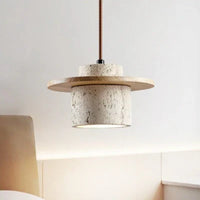 Moderne Hanglamp van Steen en Hout