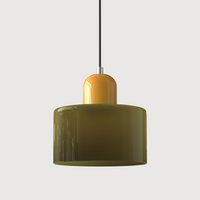 Gekleurde glazen Bauhaus hanglamp