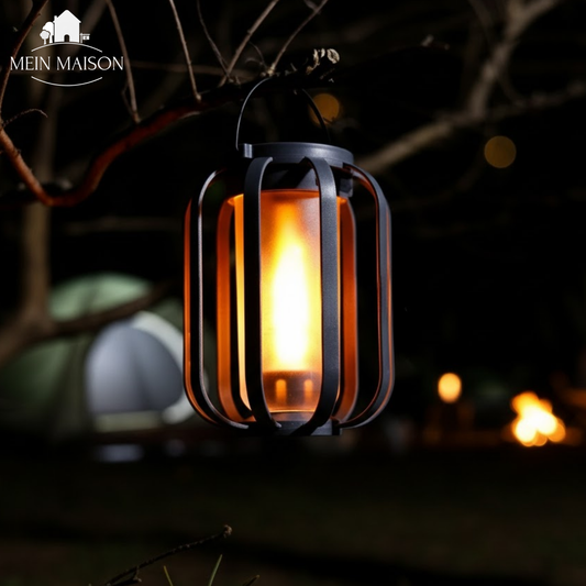 BurstGlow – Zonne-lamp met authentieke vlamomgeving!