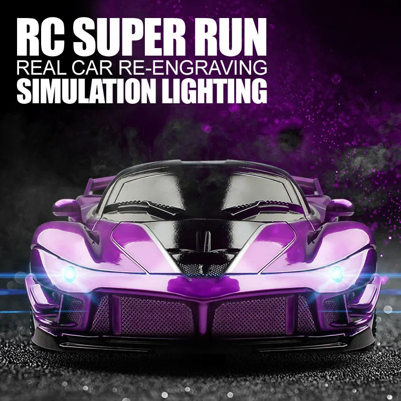 Raceline – 1:18 RC Auto met LED Licht & 30 m Bereik voor Kinderen
