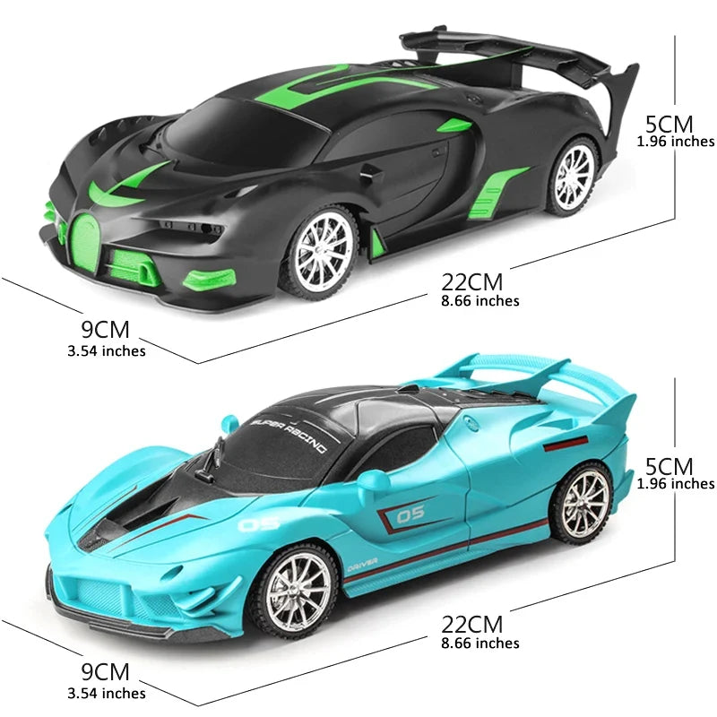 Raceline – 1:18 RC Auto met LED Licht & 30 m Bereik voor Kinderen