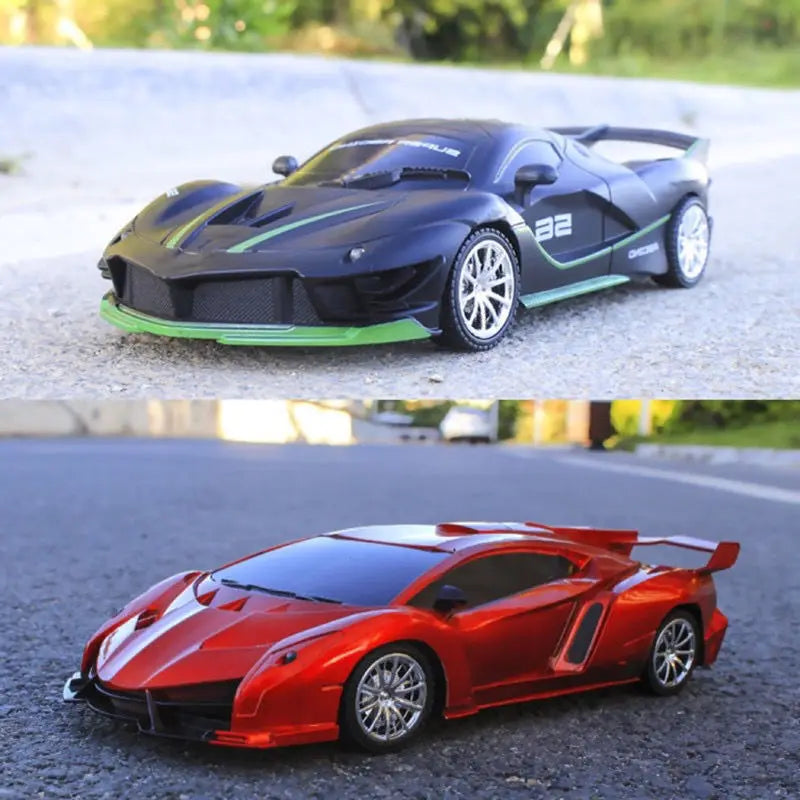 Raceline – 1:18 RC Auto met LED Licht & 30 m Bereik voor Kinderen