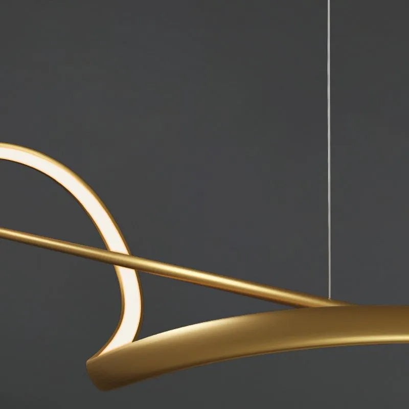 Zelin Hanglamp Golf Minimalistische Ontwerper, Metaal, Messing/Zwart