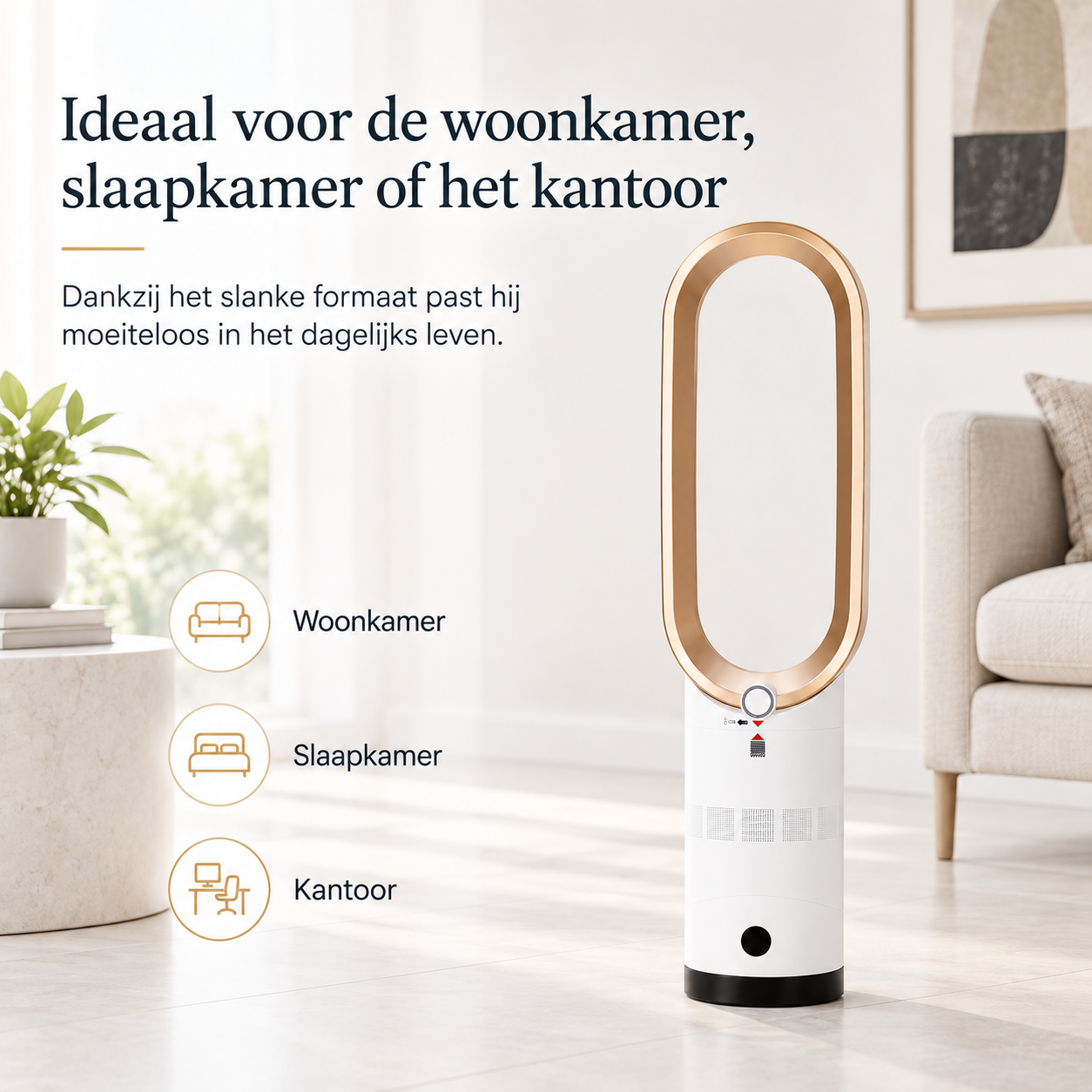 Airpure | Kolomventilator | Met oscillatiefunctie en LED-touchscreen