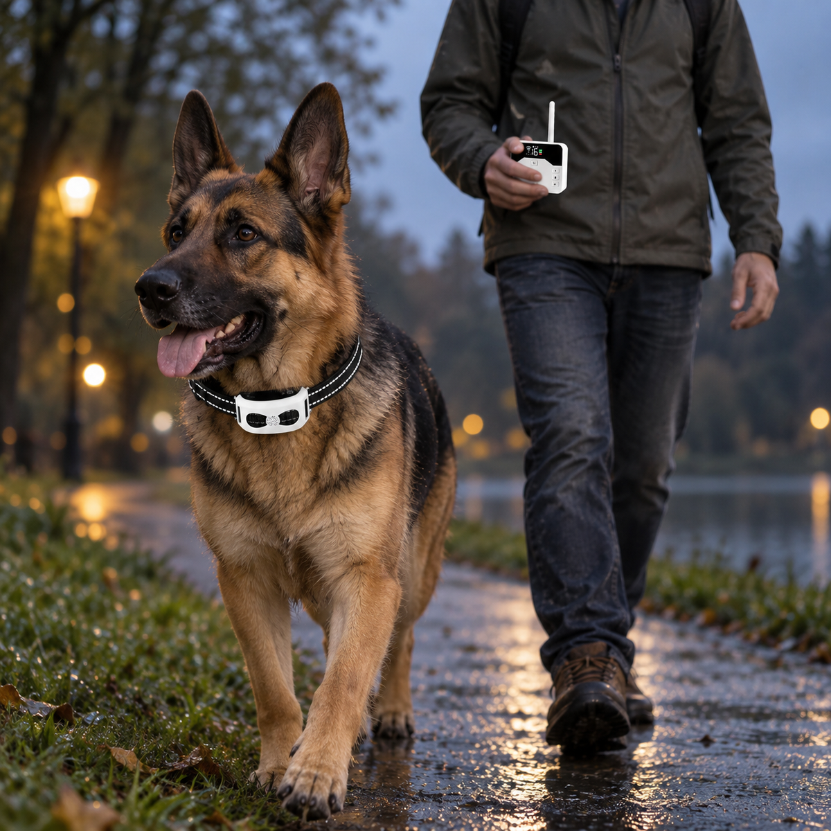 Draadloze Omheining & Trainingshalsband 2-in-1 - Waterdicht & Oplaadbaar