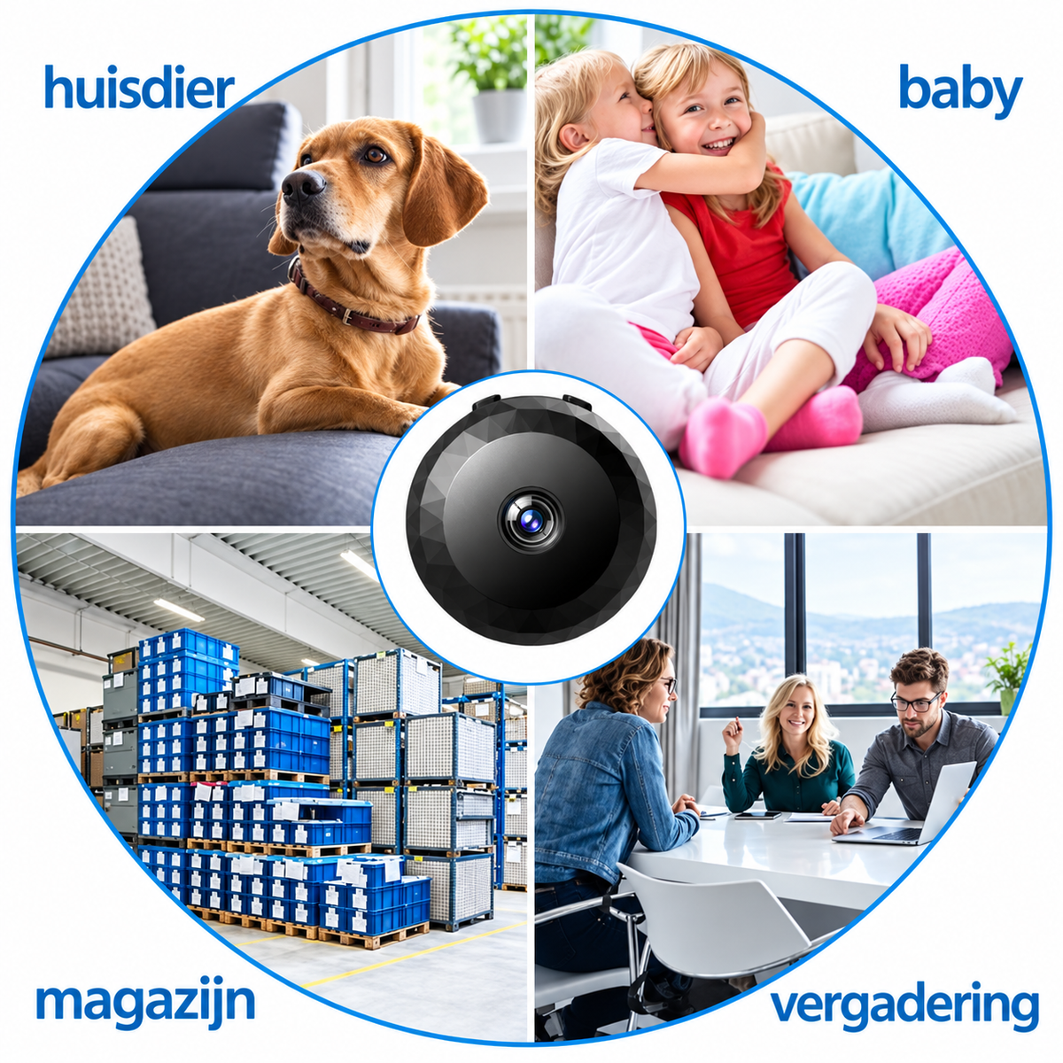 Magnetische Mini WiFi Camera 1080P HD voor Discrete Bewaking