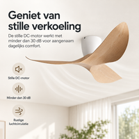 Nelvarn – Minimalistische Plafondventilator Met Bladen