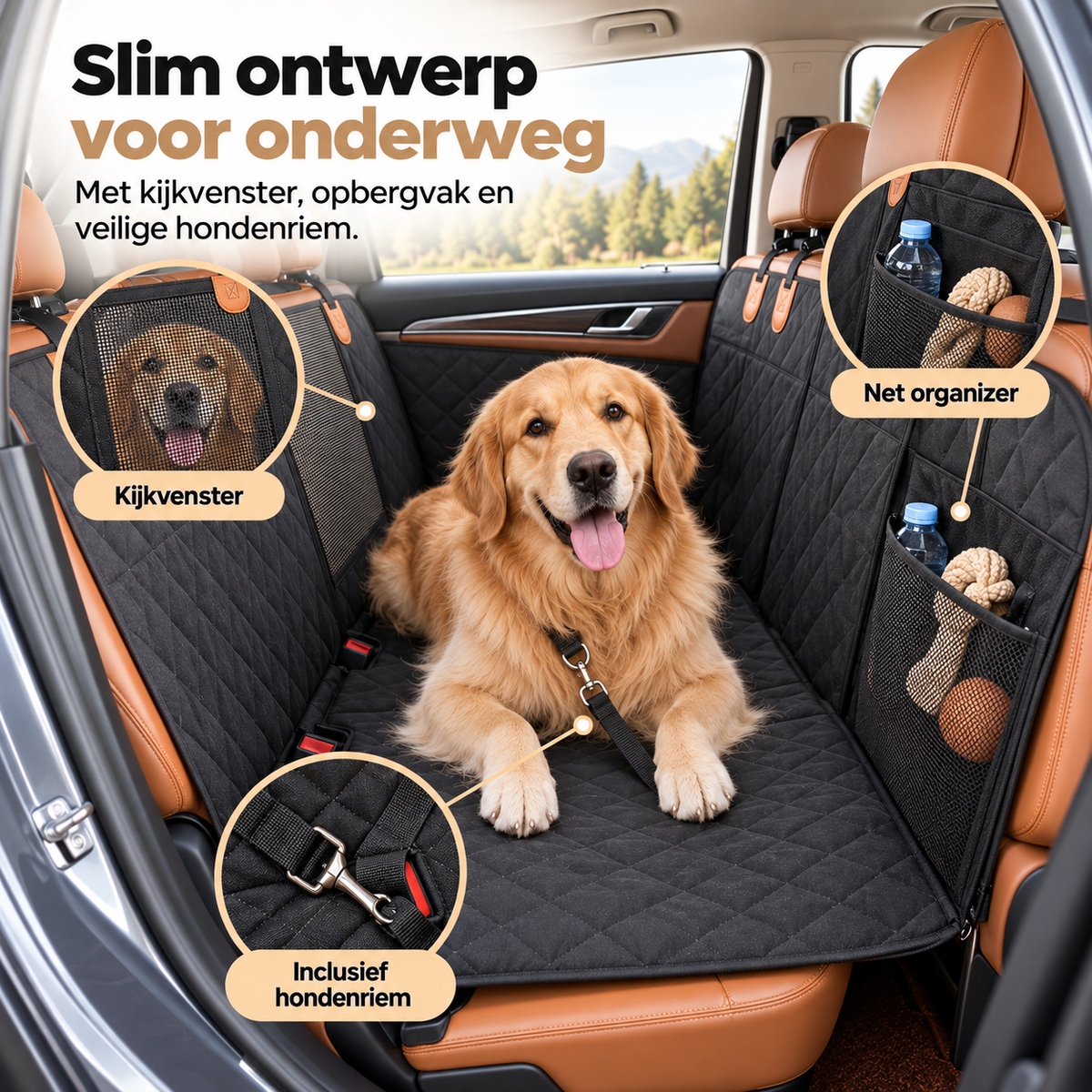 ComfortCarrier | Waar autobescherming en comfort voor je hond samenkomen | +Veilige hondenriem