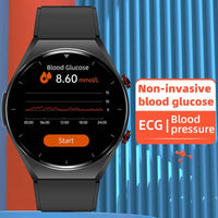 ECG/hartslagvariabiliteitsmonitoring met één klik op de Suga Pro smartwatch.