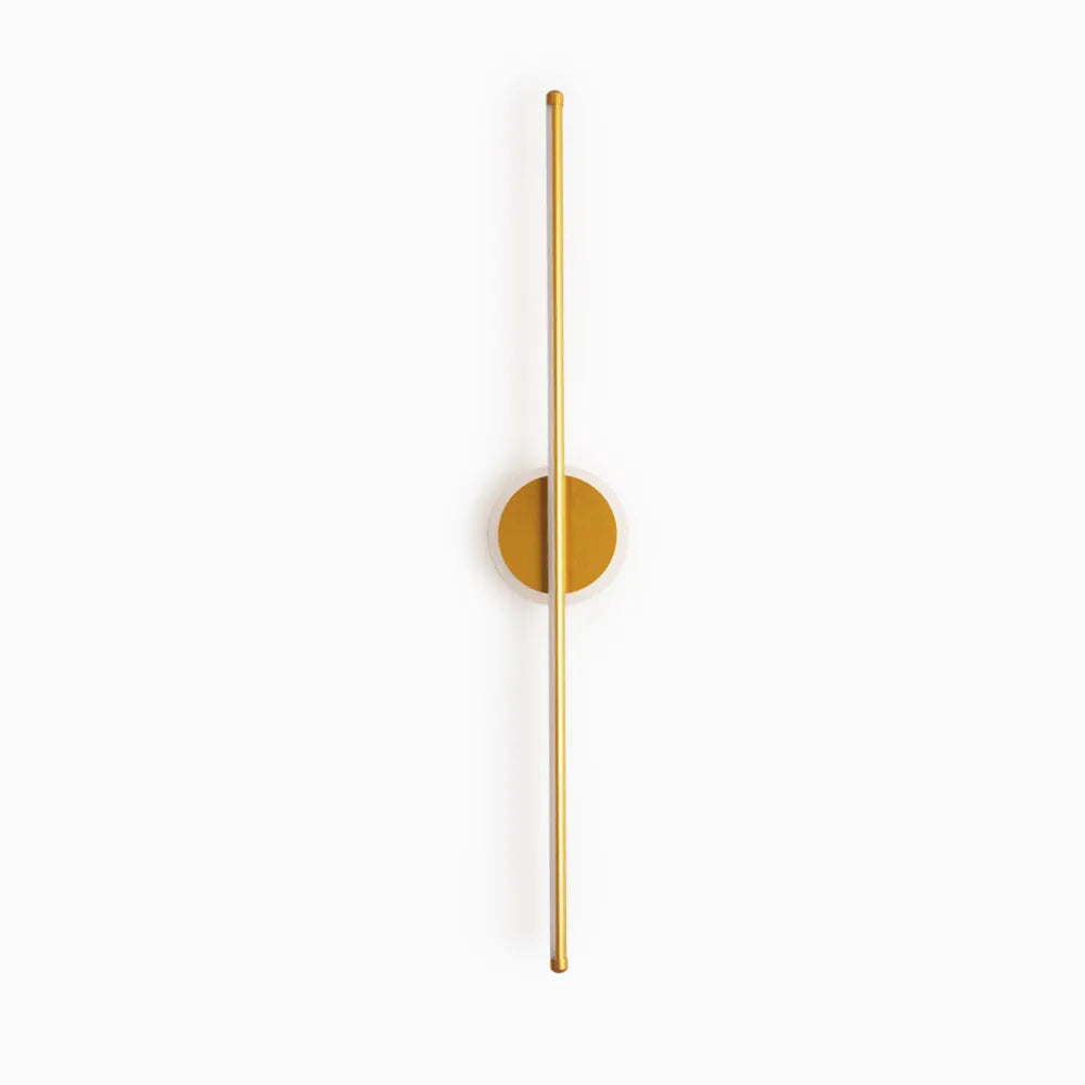 Arisha LED Lineaire Spiegel Voor Wandlamp, Zwart/Goud