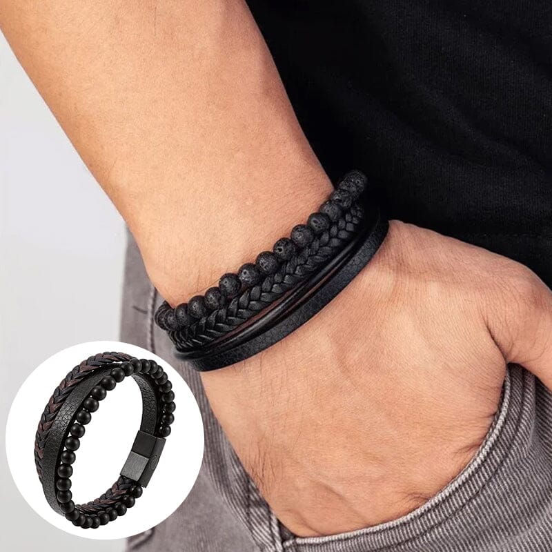 Serene Schild Armband | Omarm sereniteit met de SereneShield Armband, met hematietstenen die bekend staan om hun stressverlichtende eigenschappen. Hij is ontworpen om dagelijks te dragen en geeft rust en een modieuze touch aan elke look.