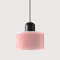 Gekleurde glazen Bauhaus hanglamp