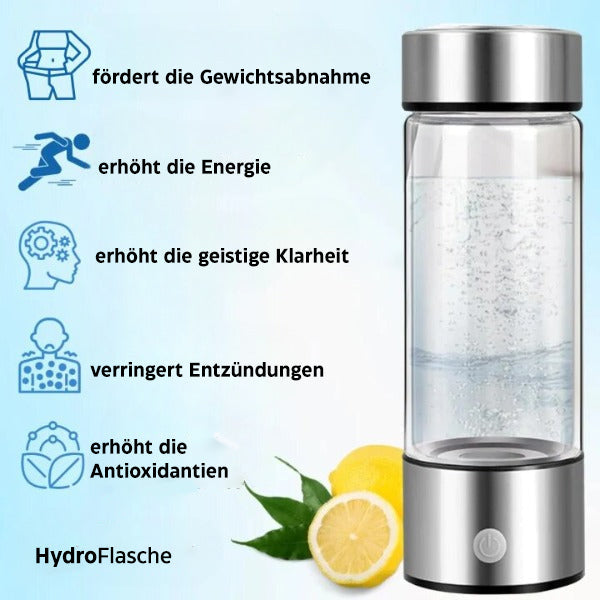 Waterstof-waterfles