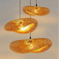Aira Handgeweven Natuurlijke Bamboe Hanglamp