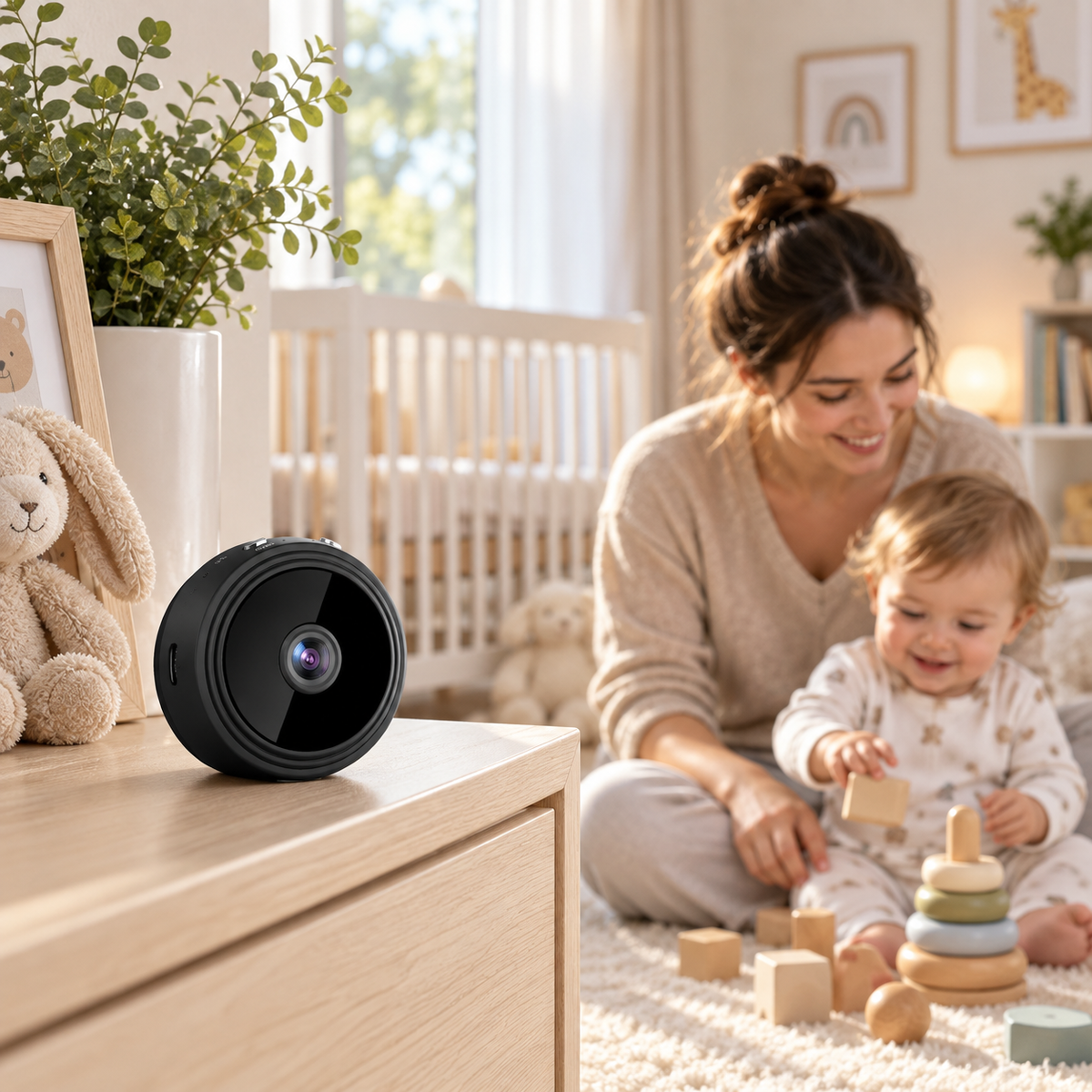 Magnetische Mini WiFi Camera 1080P HD voor Discrete Bewaking