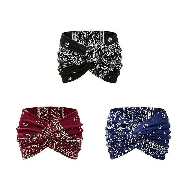 Brehn | Vintage-stijl Brede Batik-Haarband