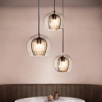 Retro Glazen Globe Vorm Hanglamp