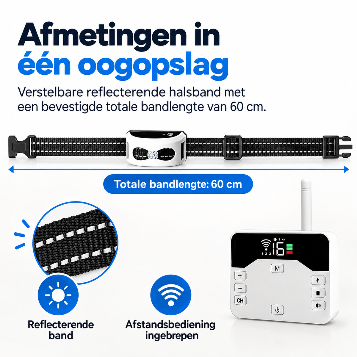 Draadloze Omheining & Trainingshalsband 2-in-1 - Waterdicht & Oplaadbaar