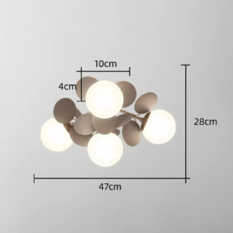 Nexen Multikleurige Bloemen Tak Kroonluchter Woonkamer