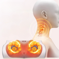 Hals- en Rugmassager Kussen met ComfortHeat van SerenGlow