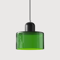 Gekleurde glazen Bauhaus hanglamp