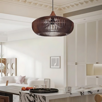 De Halo van Zen Japandi Houten Hanglamp
