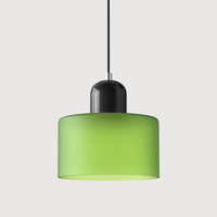 Gekleurde glazen Bauhaus hanglamp