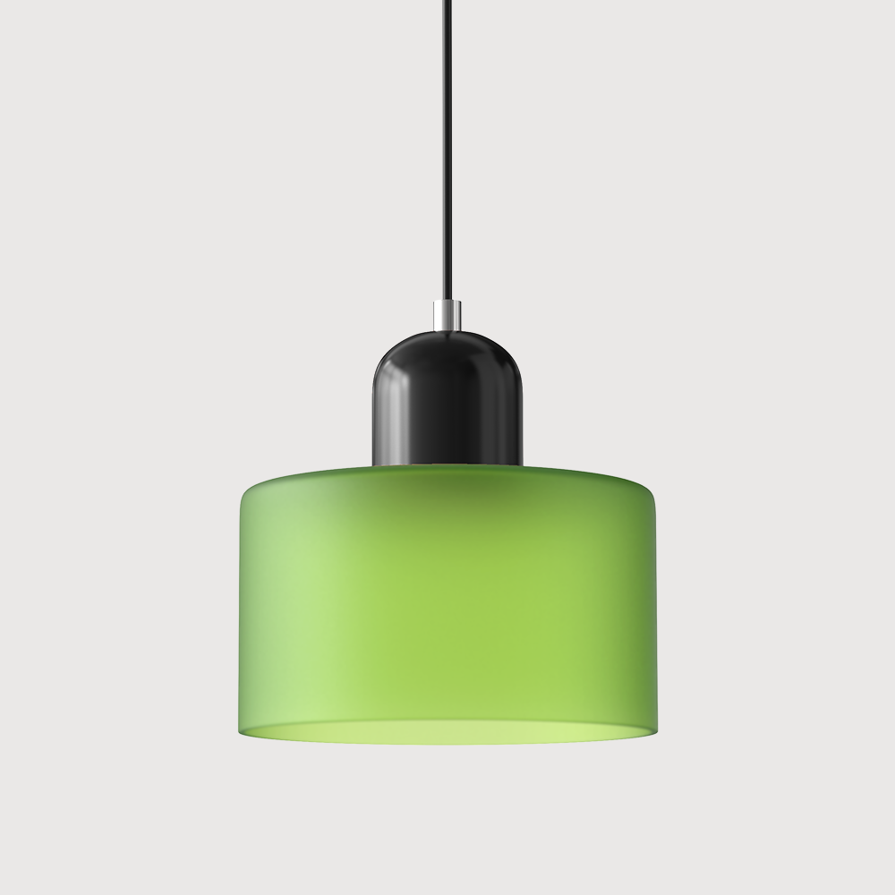 Gekleurde glazen Bauhaus hanglamp