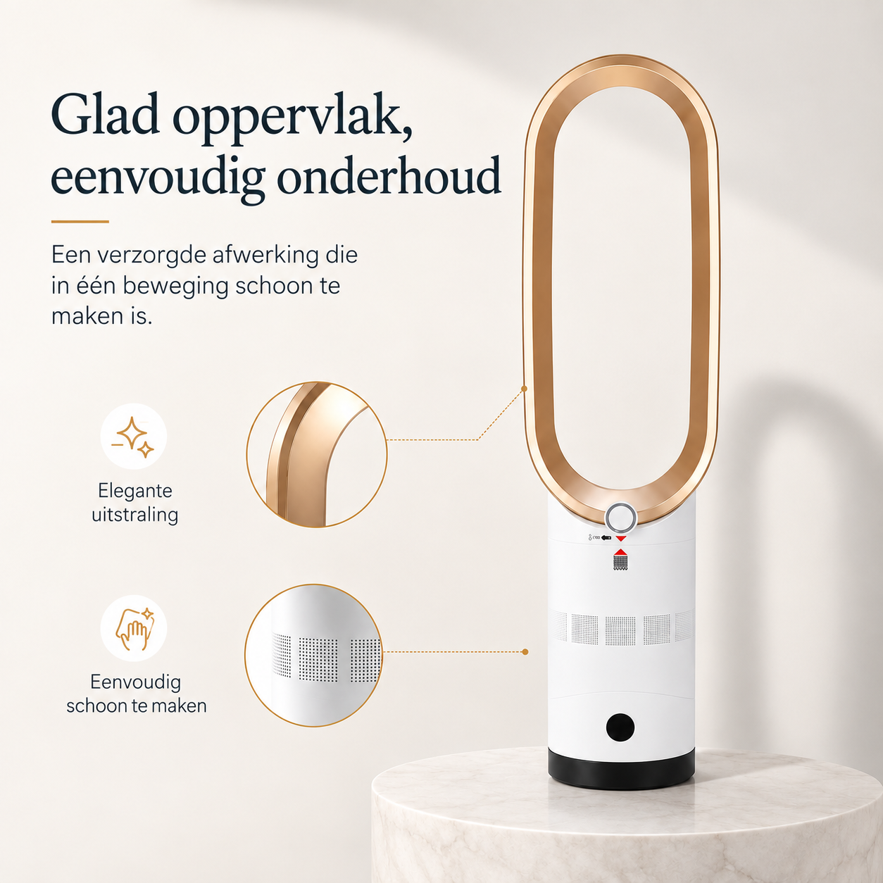 Airpure | Kolomventilator | Met oscillatiefunctie en LED-touchscreen