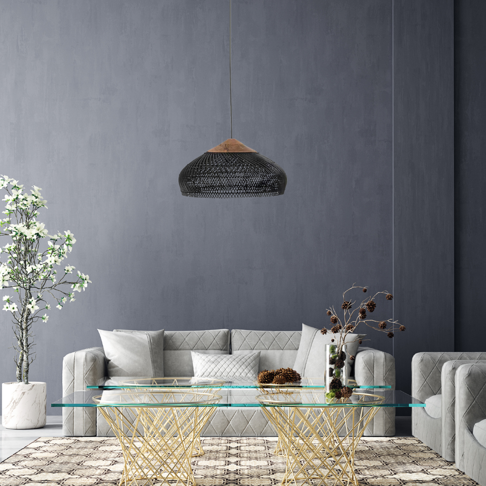 Geweven Koepel Bohemian Rattan Hanglamp
