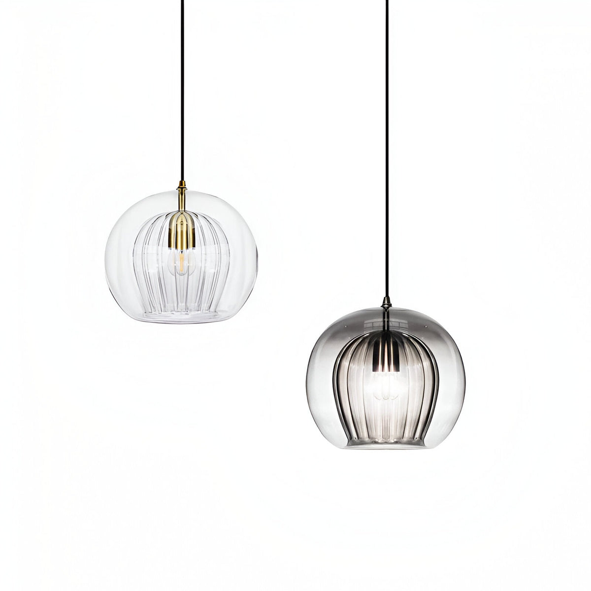 Retro Glazen Globe Vorm Hanglamp