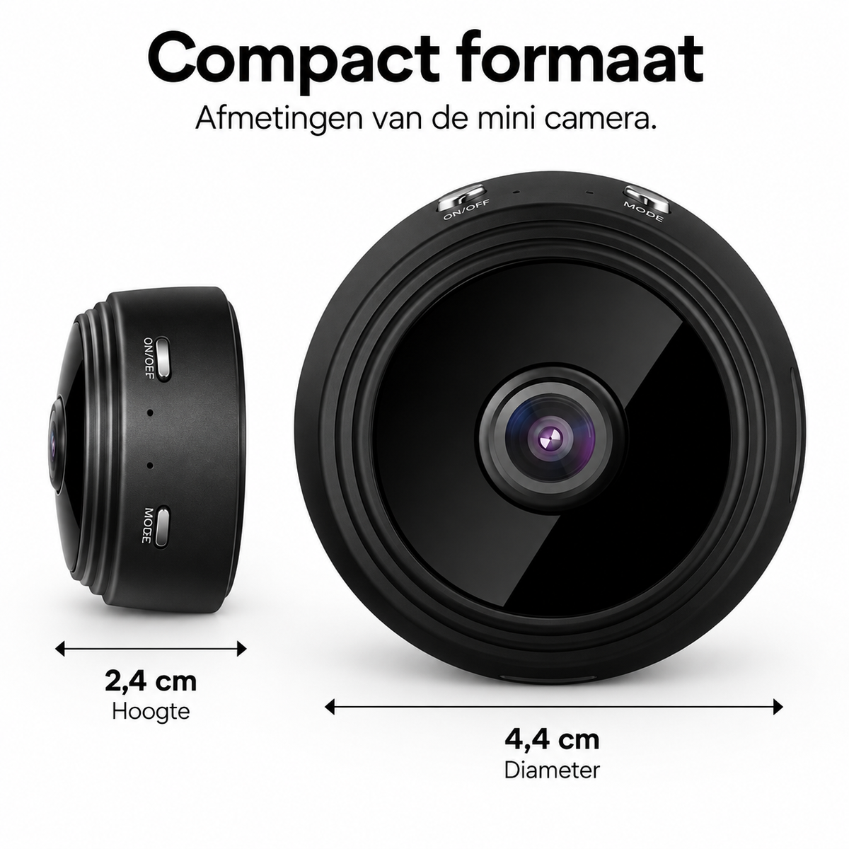 Magnetische Mini WiFi Camera 1080P HD voor Discrete Bewaking