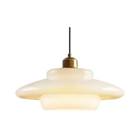 De Parel van Art Deco Glas Hanglamp