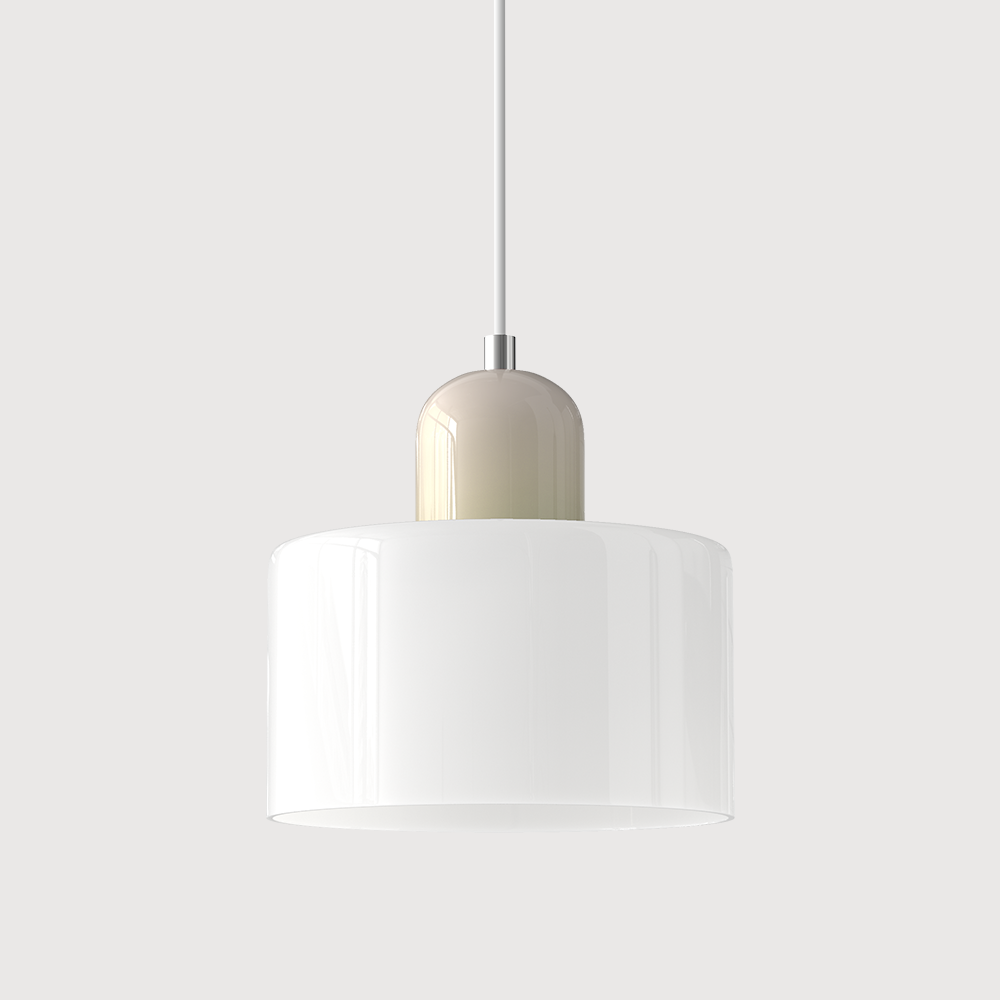 Gekleurde glazen Bauhaus hanglamp