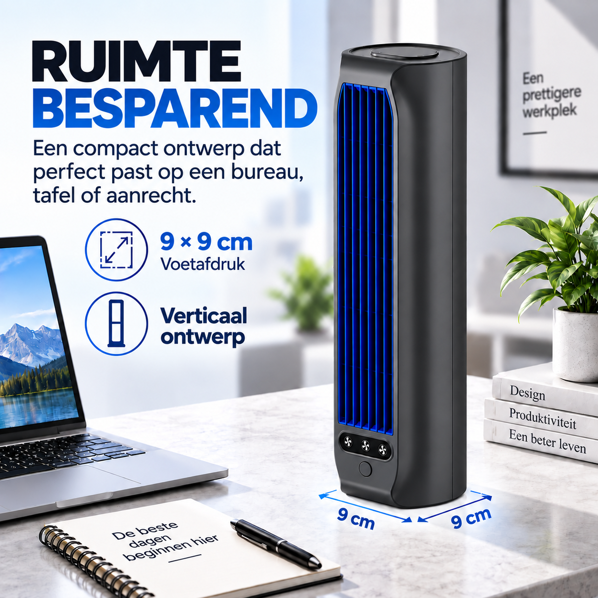 AirWave – Oplaadbare kolomventilator