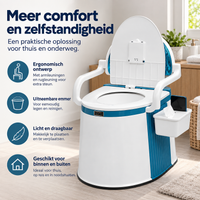 Draagbaar Toilet voor Volwassenen en Ouderen met Ergonomisch Ontwerp