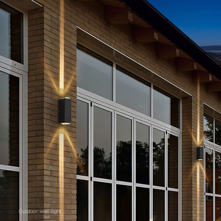 Moderne waterdichte rechthoekige LED-wandlamp voor buiten