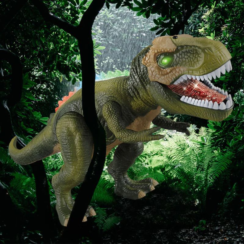 DinoRex - Radiografisch bestuurbare Dinosaurusspeelgoed met LED-lamp