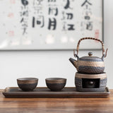 Japanse Keramische Theeset met Warmhouder voor Een Rustgevende en Elegante Beleving