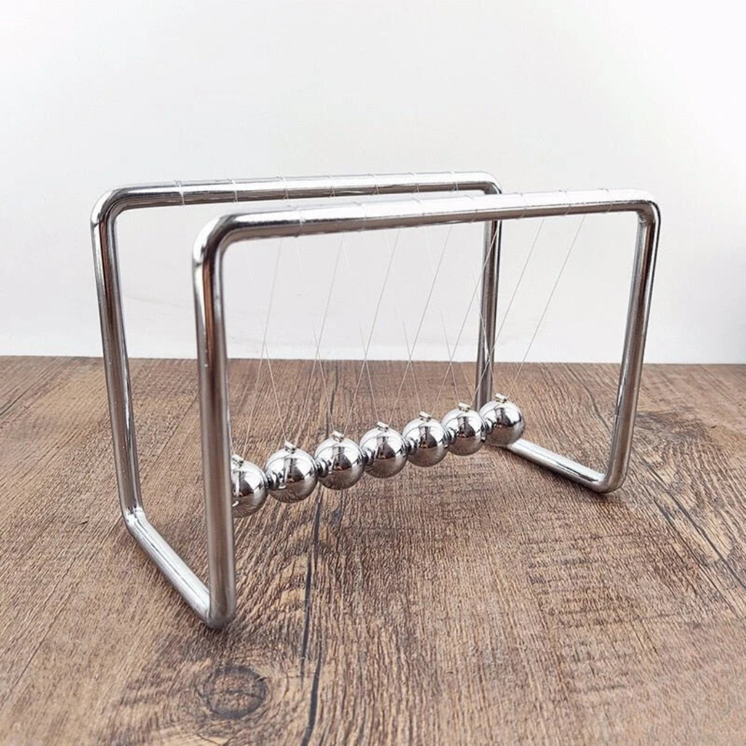 Zilveren Newton Pendel Balancerende Ballen Bureau Speelgoed