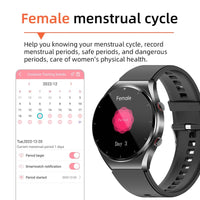 ECG/hartslagvariabiliteitsmonitoring met één klik op de Suga Pro smartwatch.