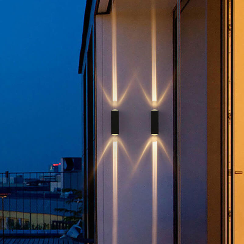 Moderne waterdichte rechthoekige LED-wandlamp voor buiten