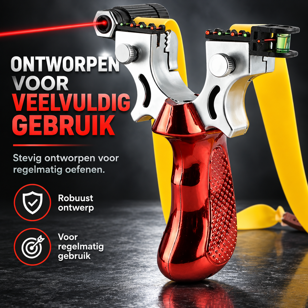 Buiten Doelgericht Oefenspeelgoed met Antislip Grip, LED Gids & Niveau – Lichtgewicht en Duurzaam Ontwerp