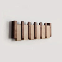 Eloria Piano-Stijl Houten Kapstok Met Vouwbare Haken