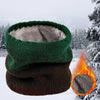 Warme wintersjaal | Gebreide fleece nekwarmer met dik kasjmier