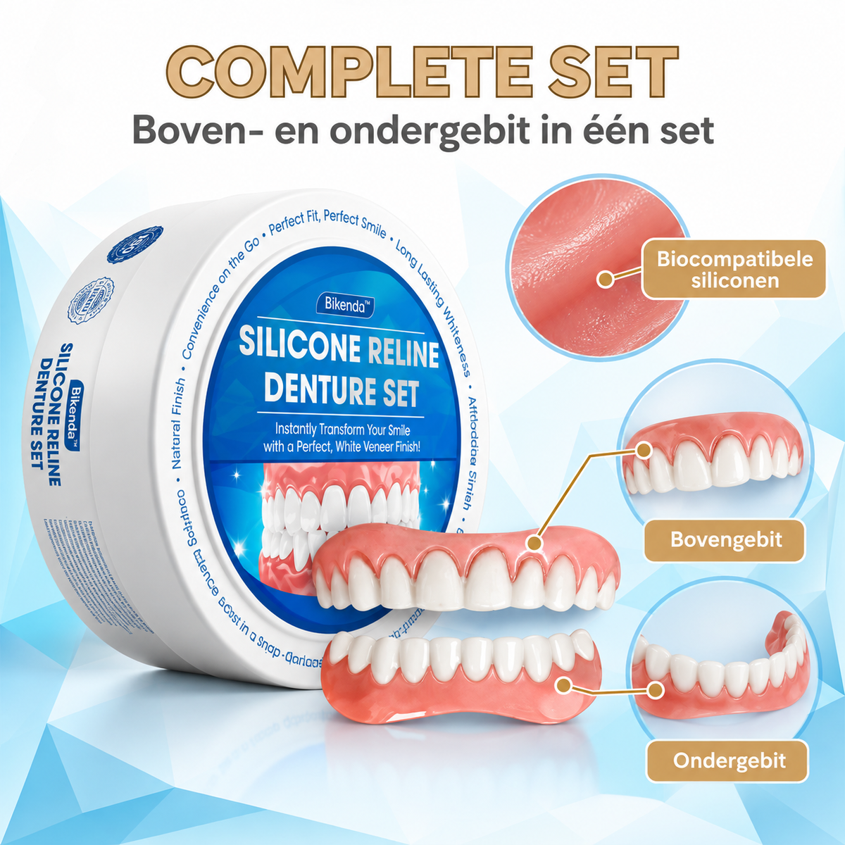 Bikenda | Ervaar het comfort van een kunstgebit voor een fractie van de prijs